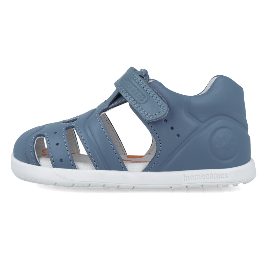 Sandali wider (piedi larghi) in pelle, Blu