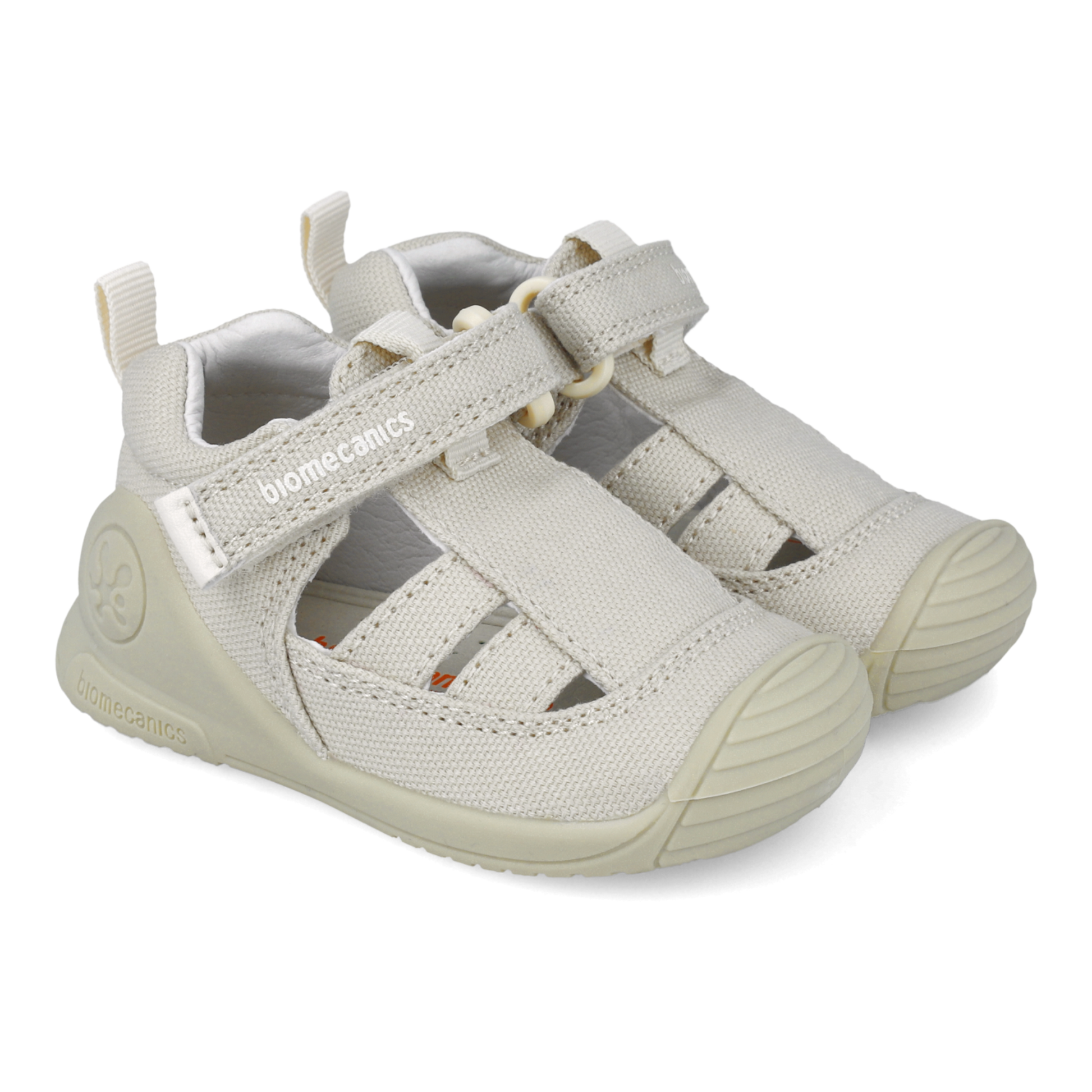 Sandali primi passi in tessuto, Beige