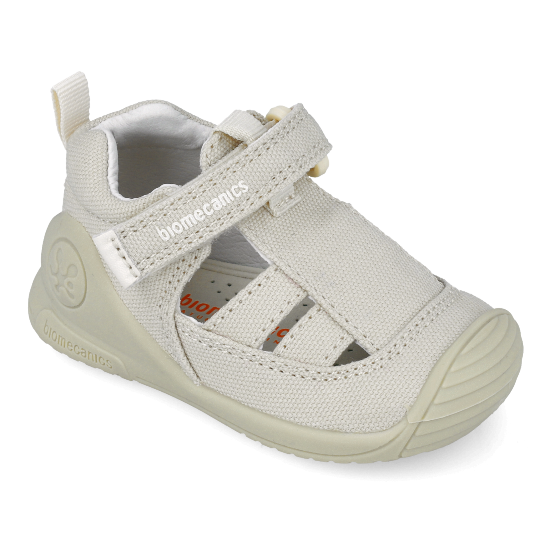 Sandali primi passi in tessuto, Beige