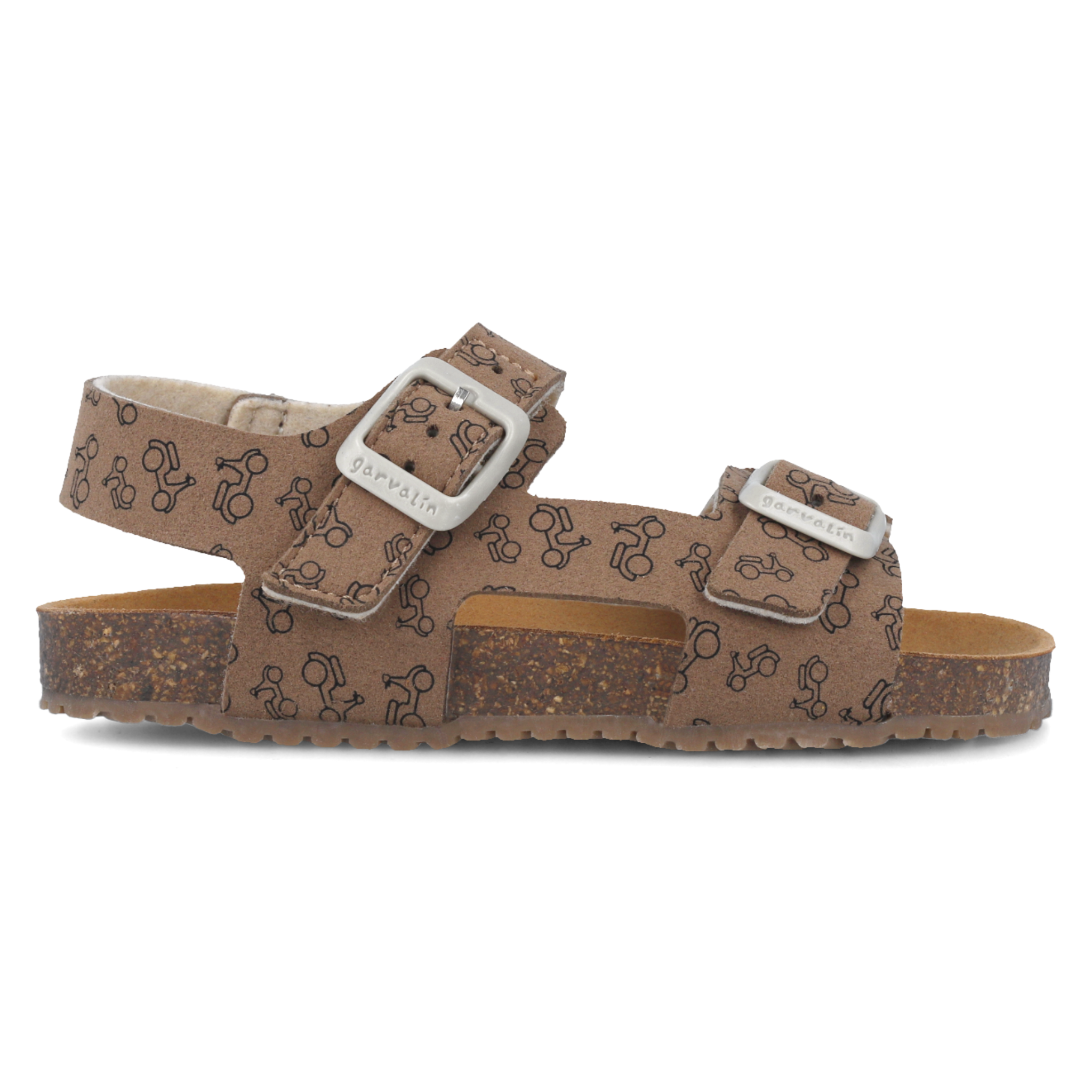 Flexible Sandals, Brown with Motors