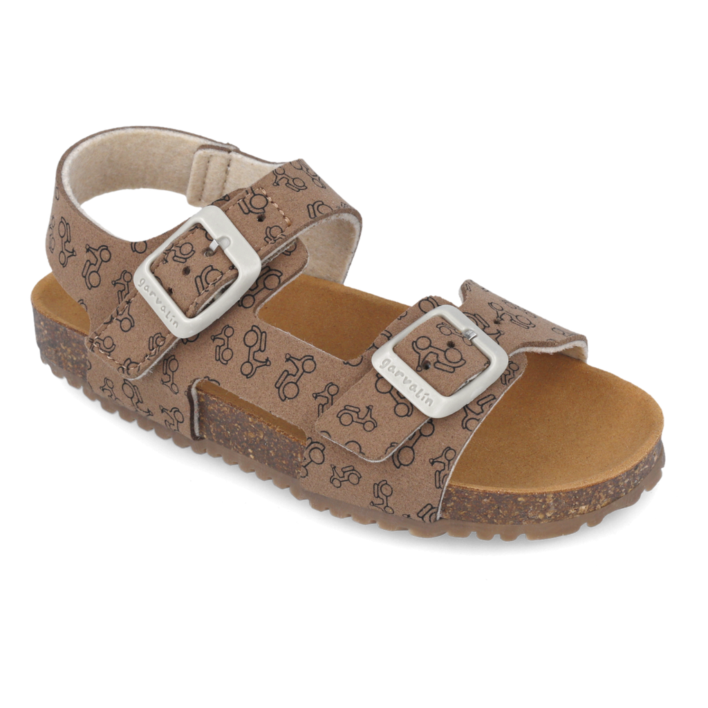 Flexible Sandals, Brown with Motors