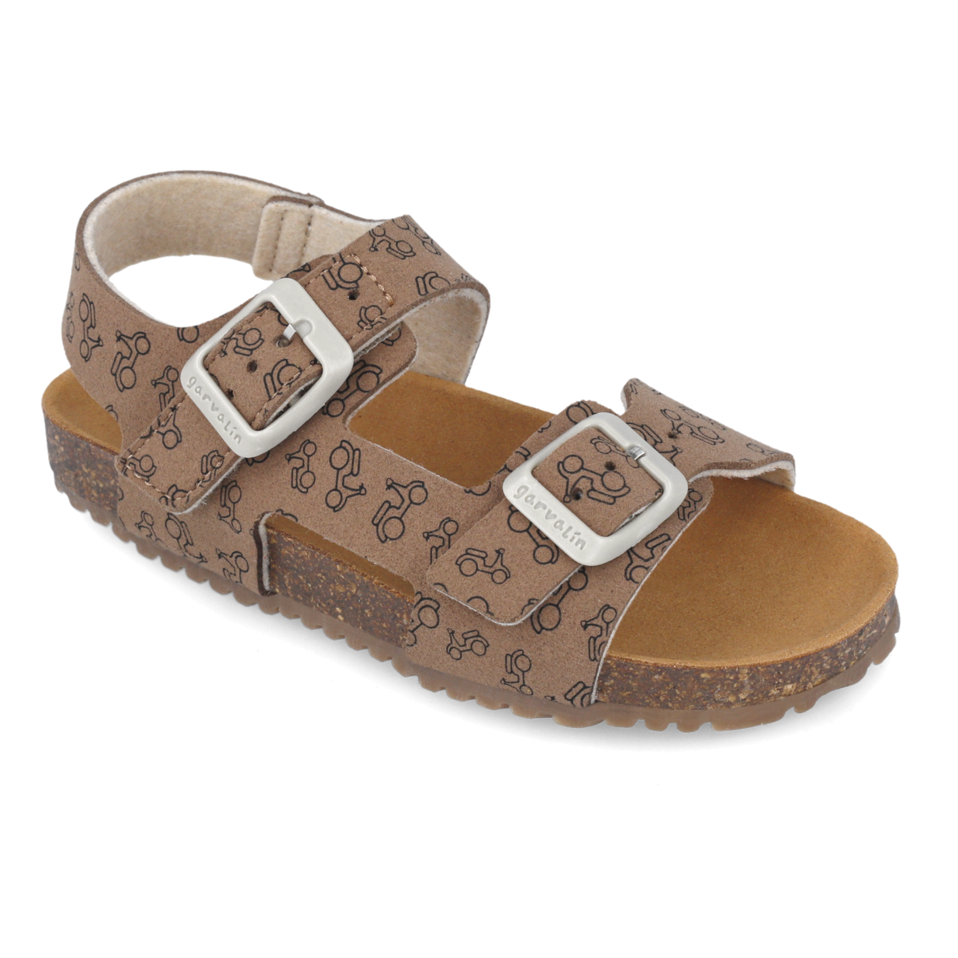Sandali flessibili, Marrone con motorini