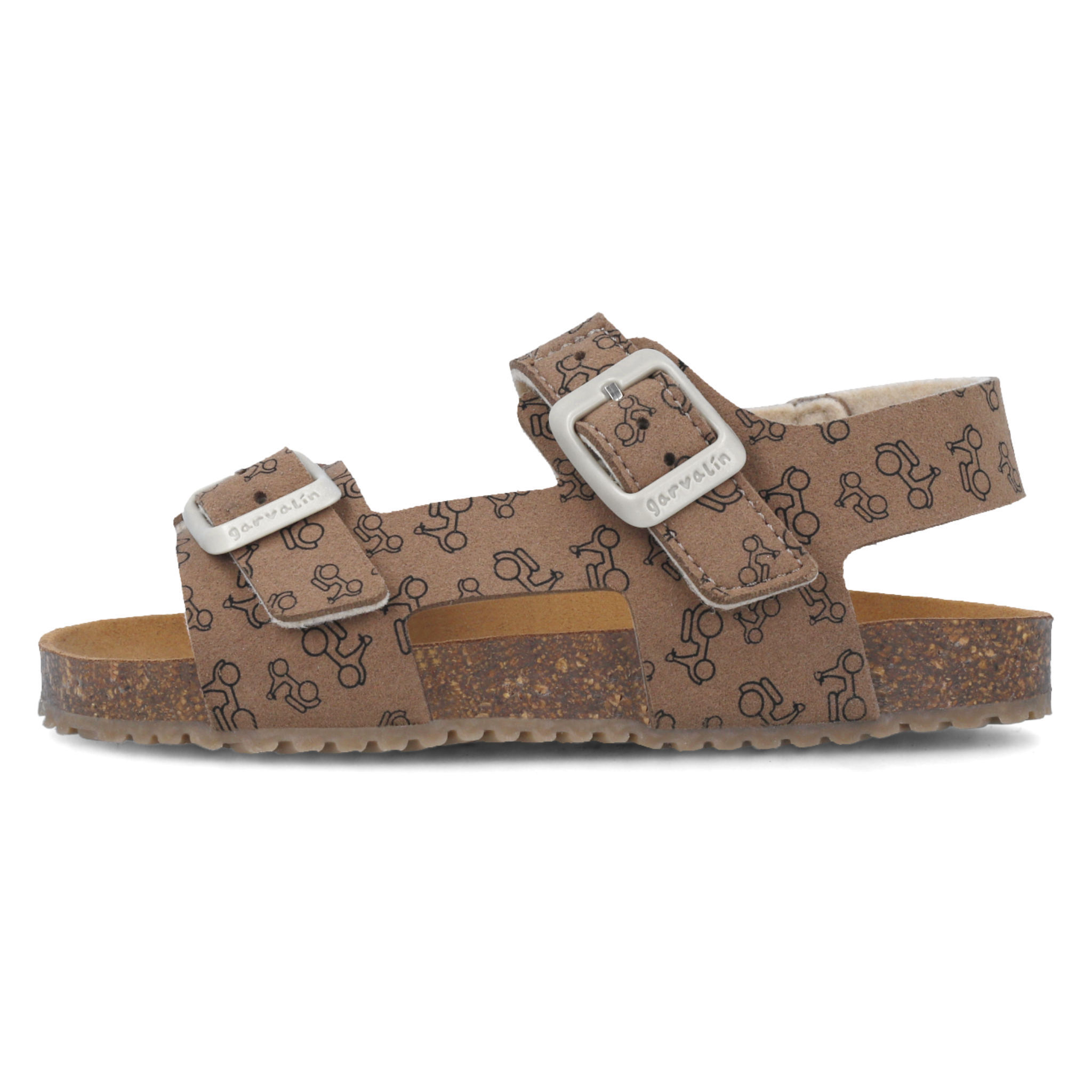 Flexible Sandals, Brown with Motors