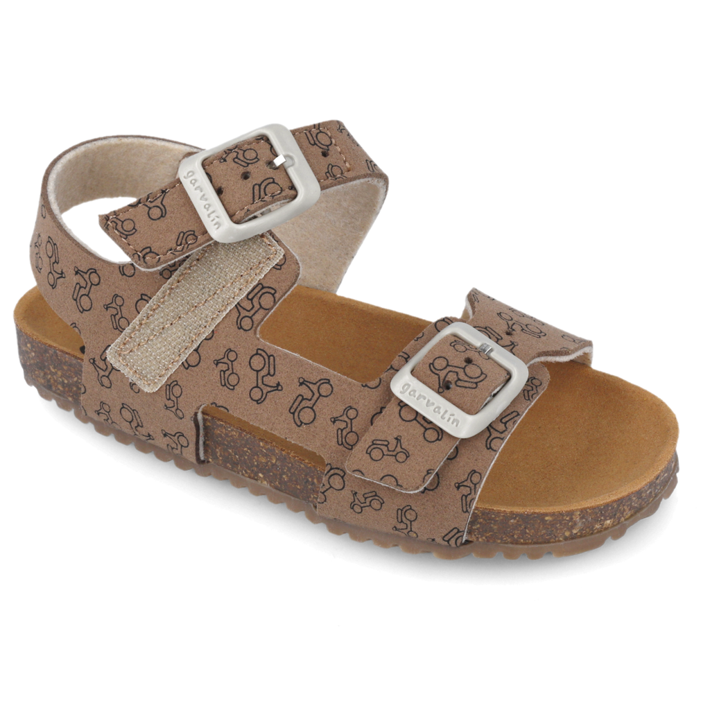 Flexible Sandals, Brown with Motors