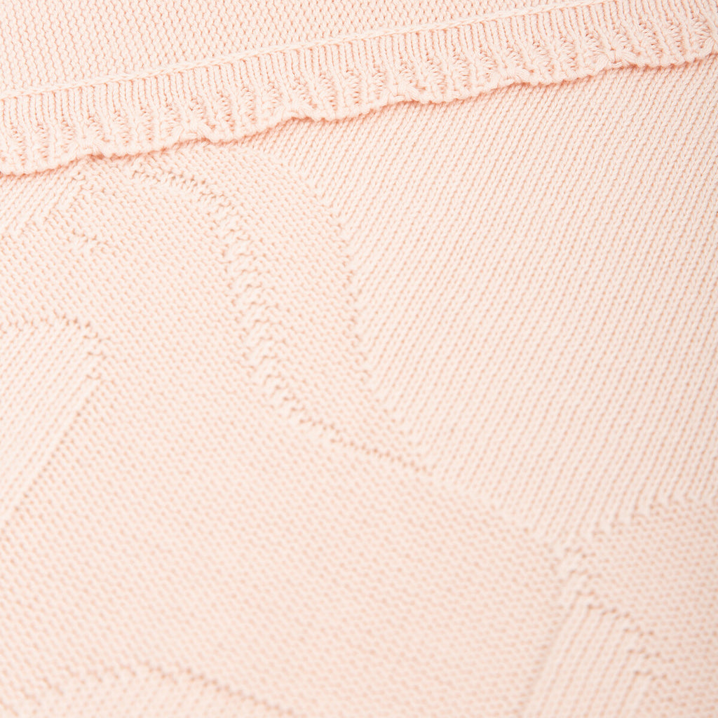 Coperta in maglia di bambù e cotone bio 75×90 cm, Rosa