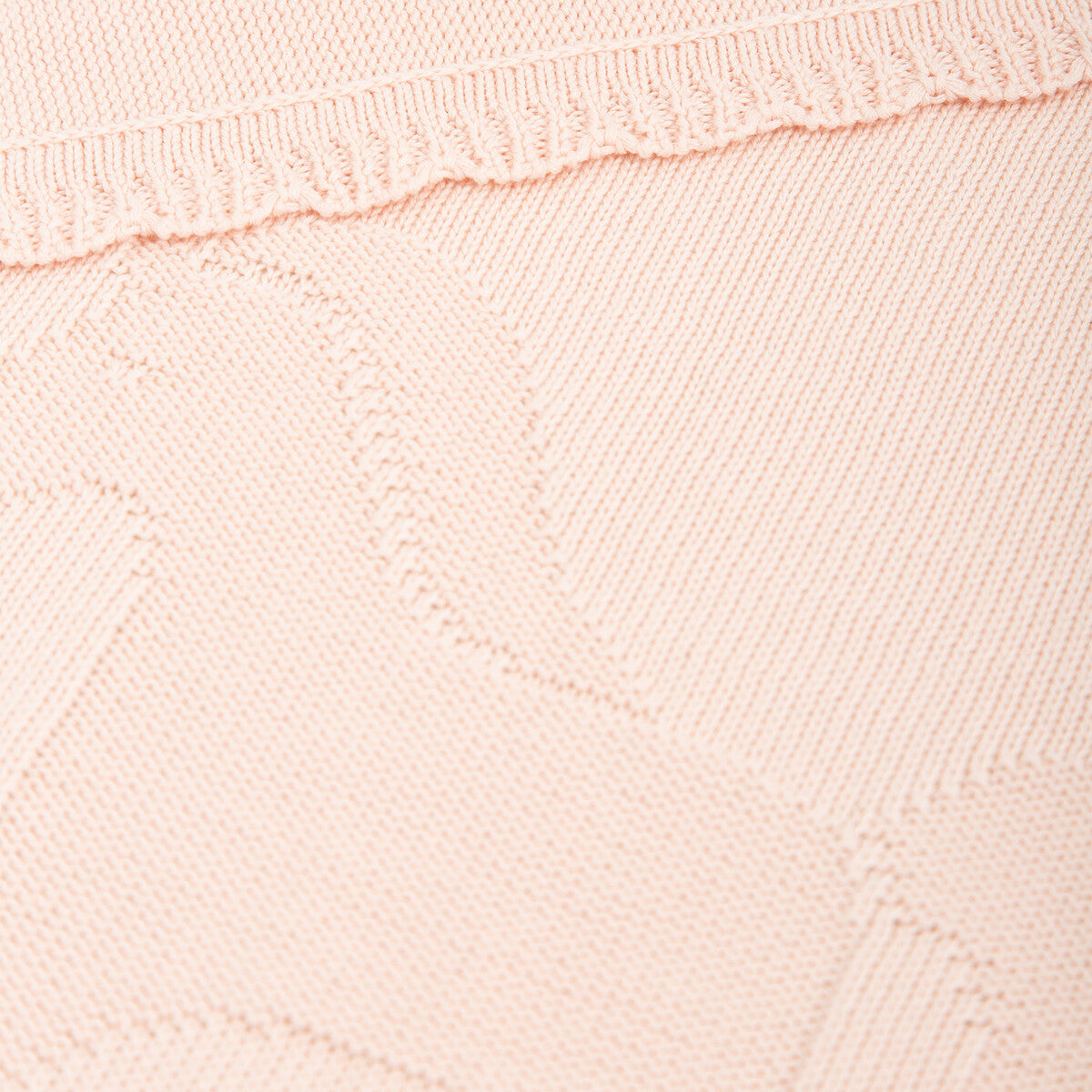 Coperta in maglia di bambù e cotone bio 75×90 cm, Rosa