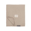 Organic Cotton Crochet Blanket, Camel 