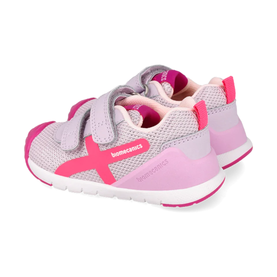 Baskets barefoot premiers pas Biogateo lavande