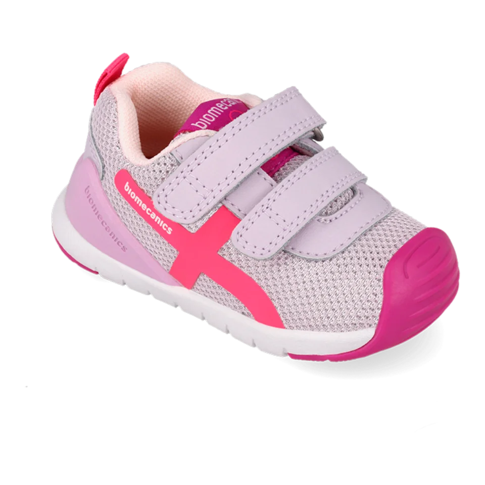 Baskets barefoot premiers pas Biogateo lavande
