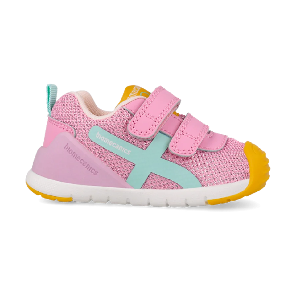 Baskets barefoot premiers pas Biogateo rose