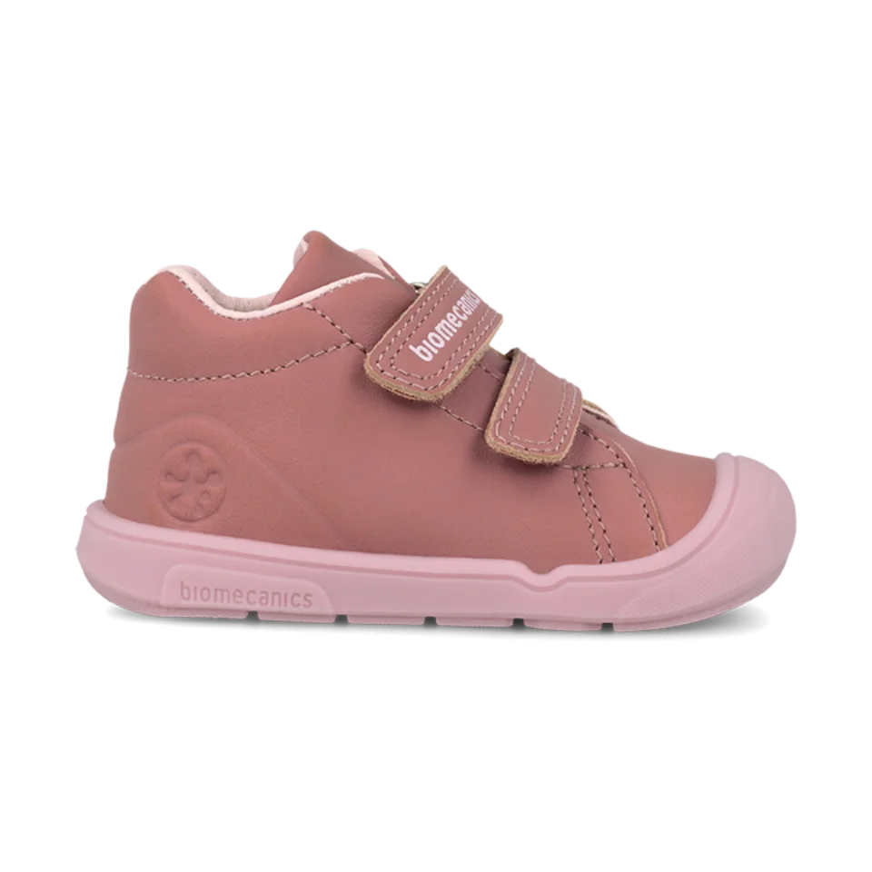 Bottines barefoot en nubuck rose