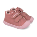 Bottines barefoot en nubuck rose