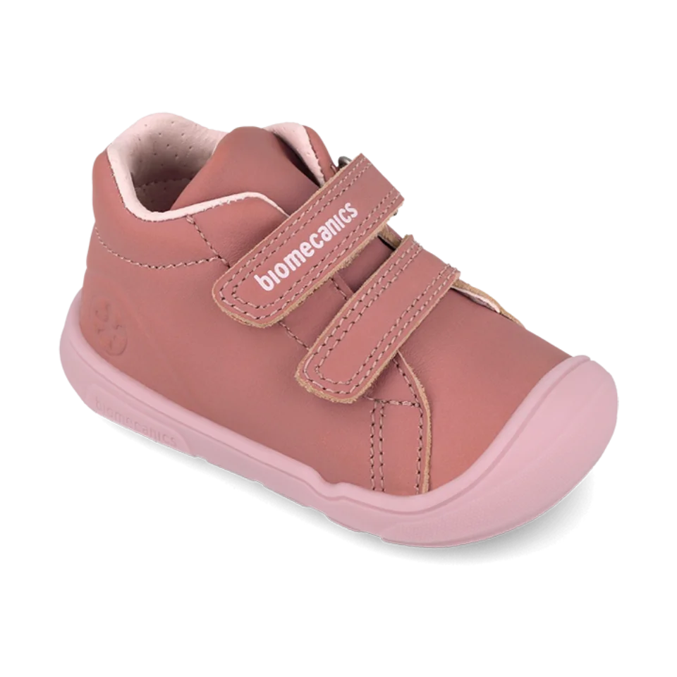 Bottines barefoot en nubuck rose