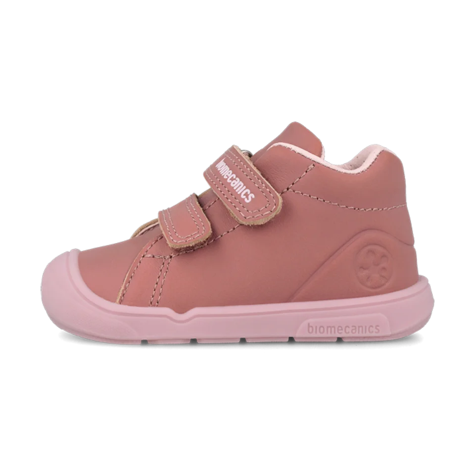 Bottines barefoot en nubuck rose
