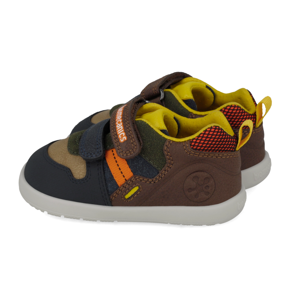 Sneakers barefoot primi passi in pelle multicolore