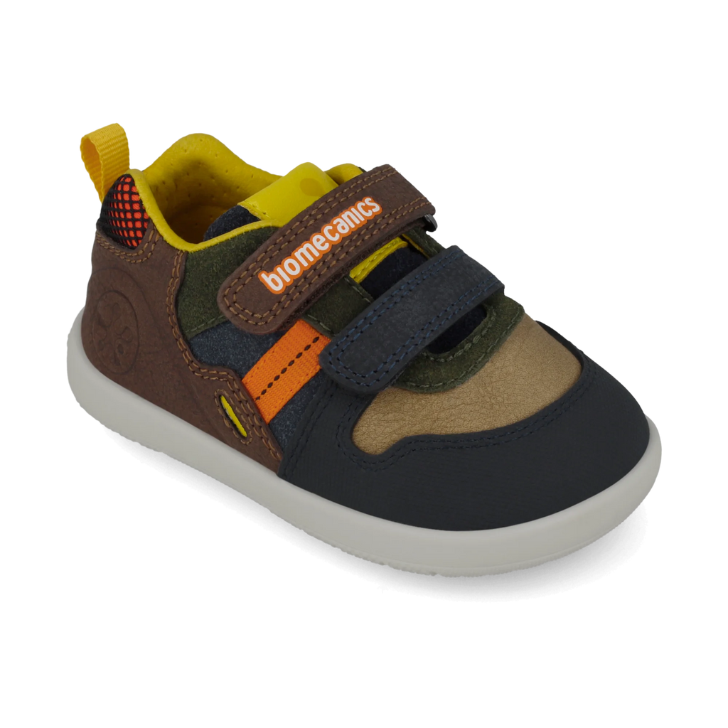 Sneakers barefoot primi passi in pelle multicolore