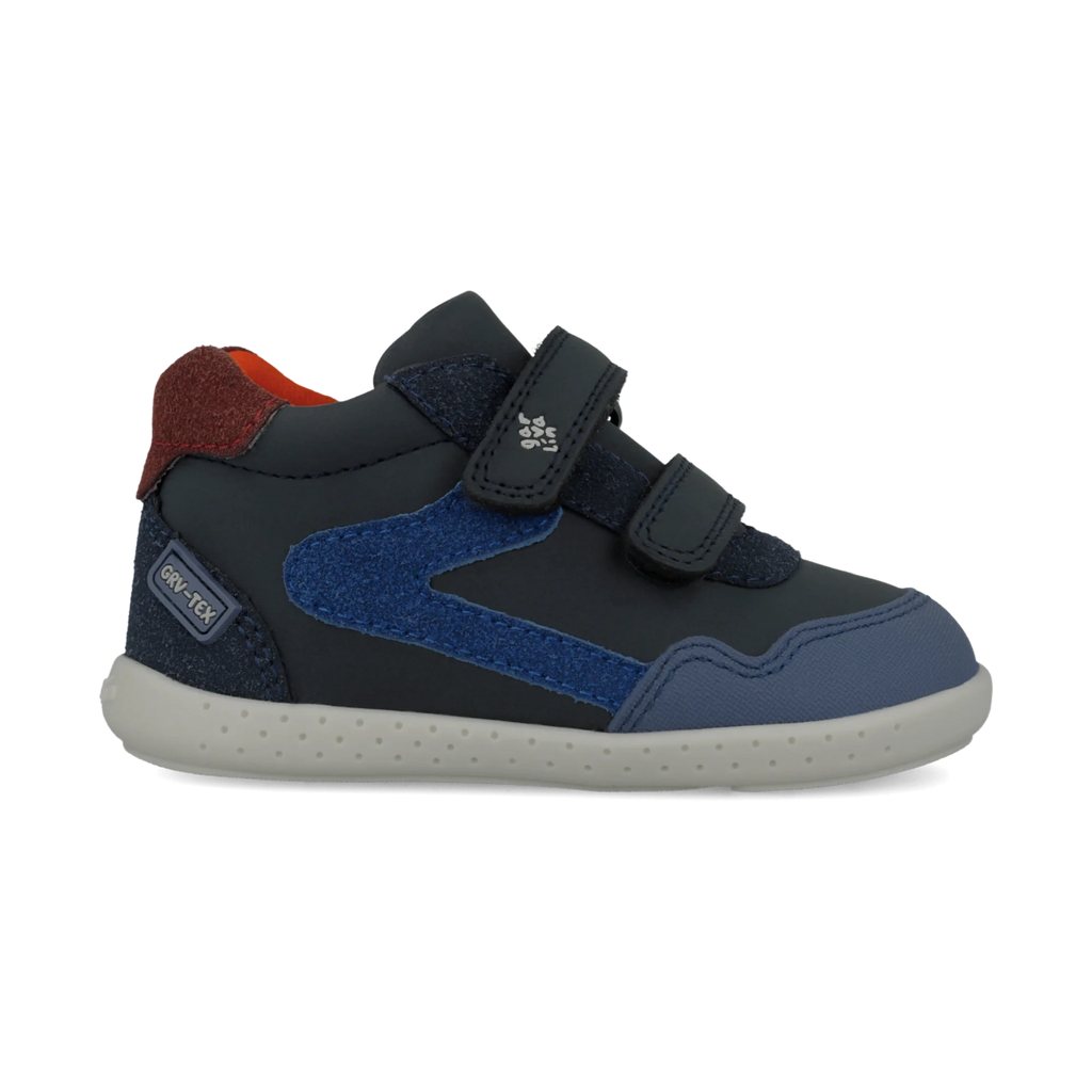 Waterproof barefoot ankle boots, Navy and blue