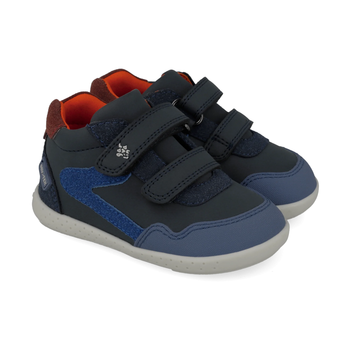 Waterproof barefoot ankle boots, Navy and blue
