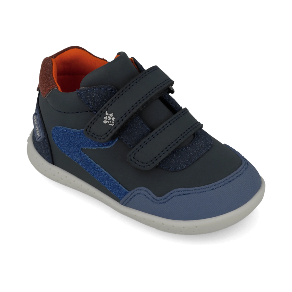 Waterproof barefoot ankle boots, Navy and blue