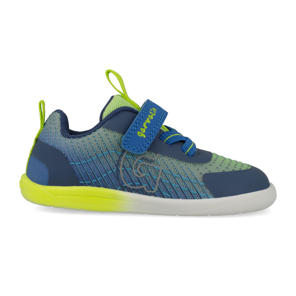 Barefoot sports sneakers, Matte blue