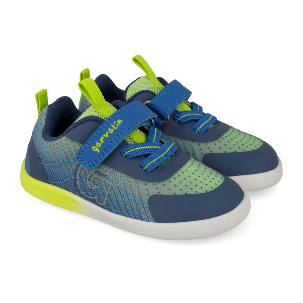 Barefoot sports sneakers, Matte blue