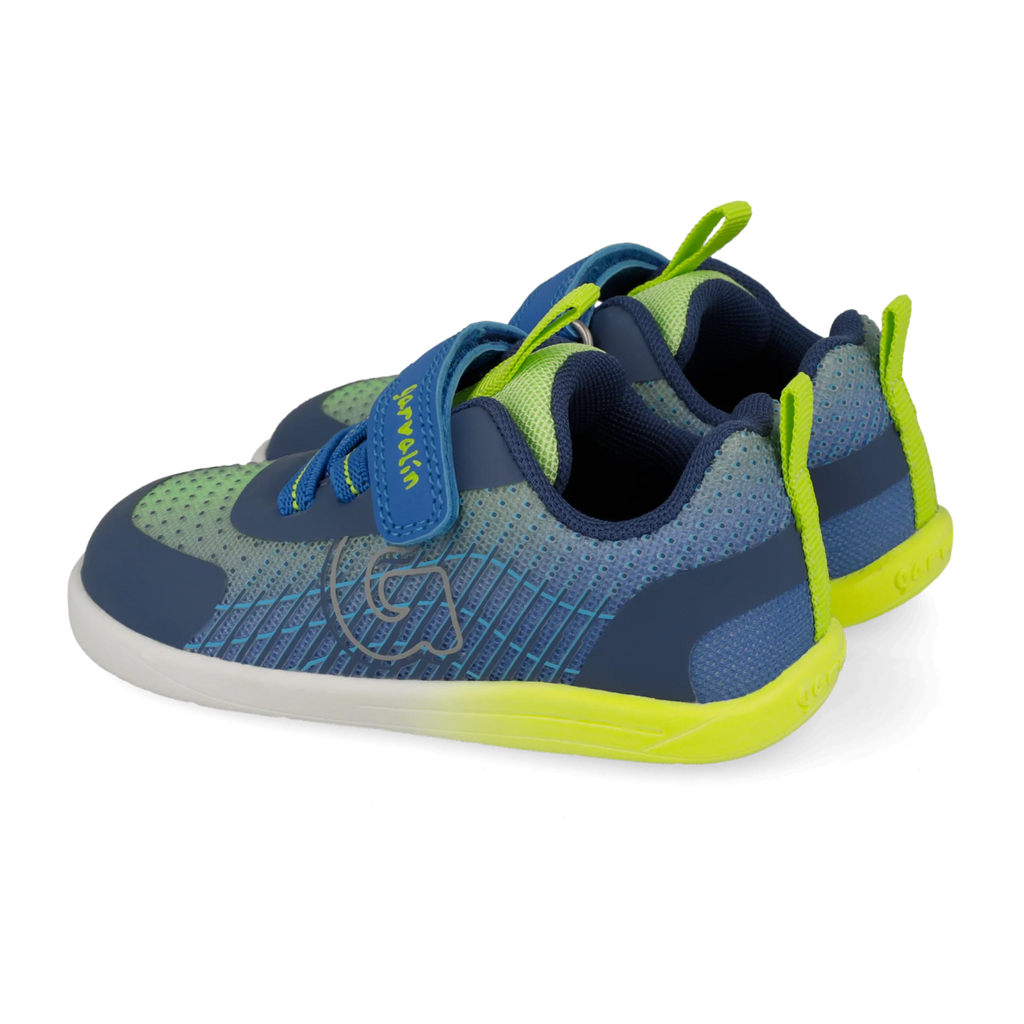 Barefoot sports sneakers, Matte blue