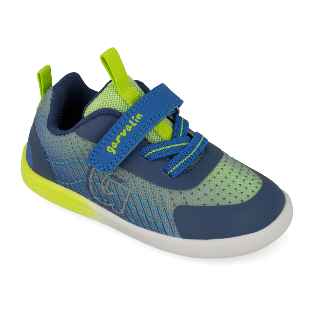 Barefoot sports sneakers, Matte blue