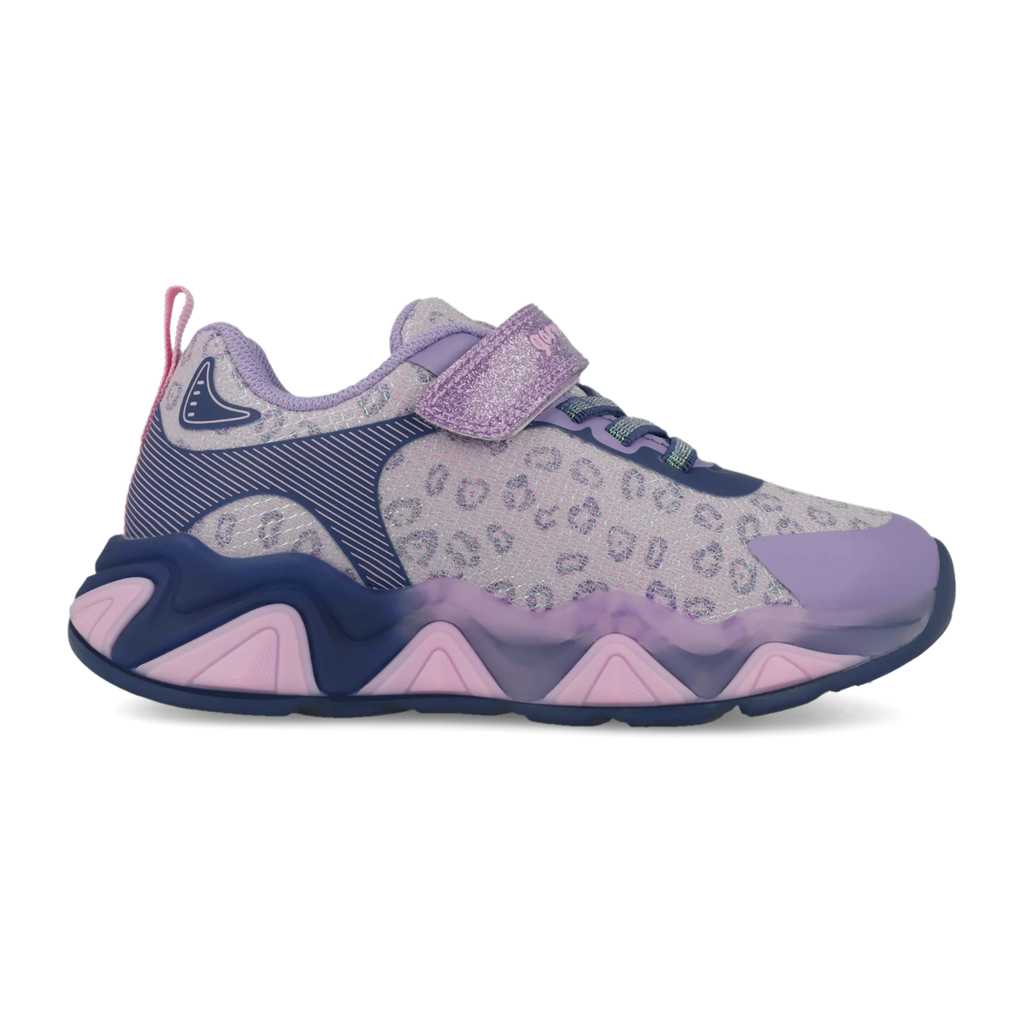 Sneakers con luci Lilla e blu