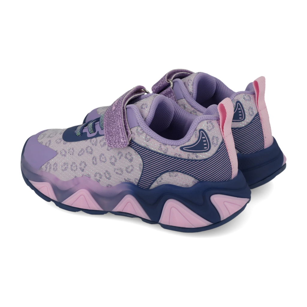 Sneakers con luci Lilla e blu