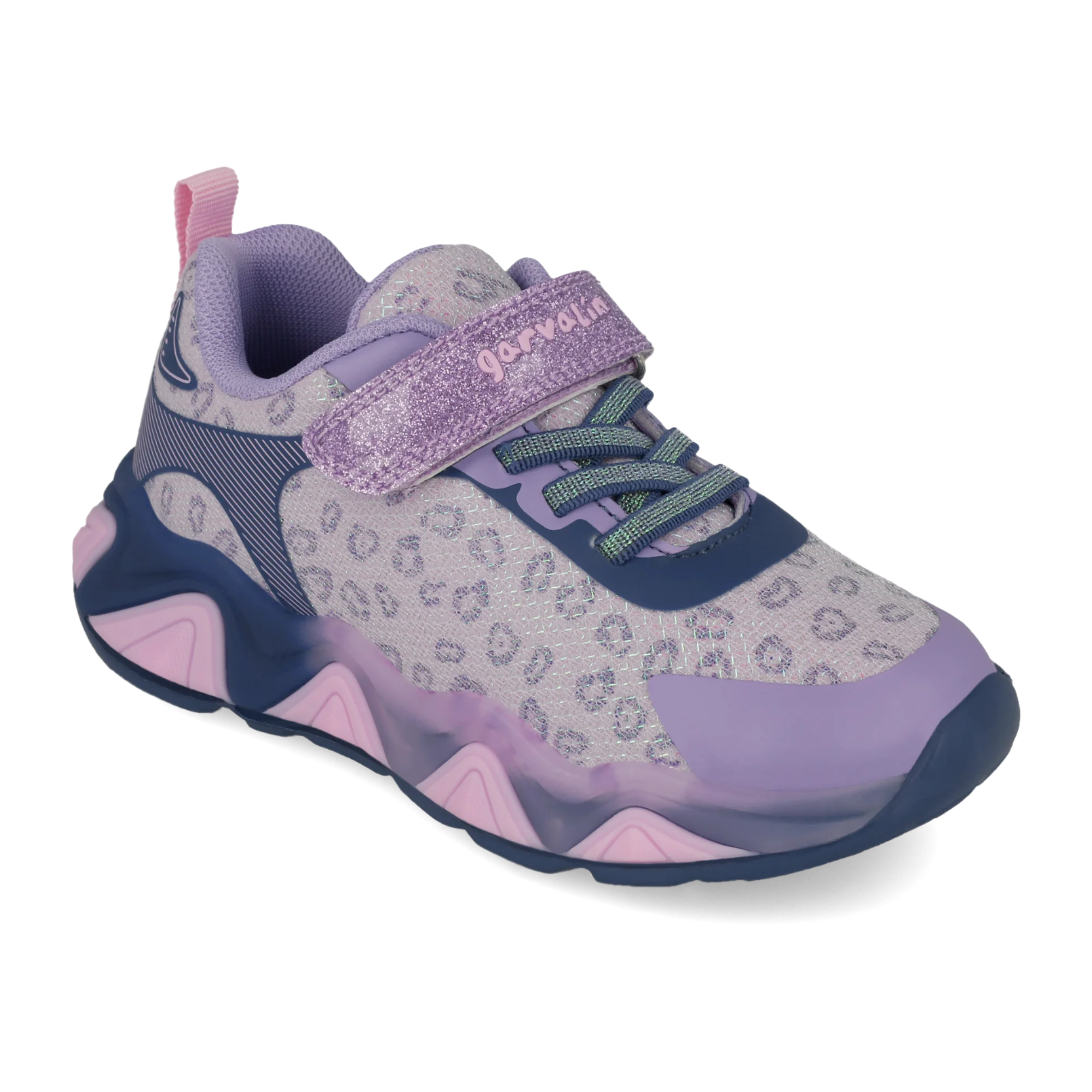 Sneakers con luci Lilla e blu