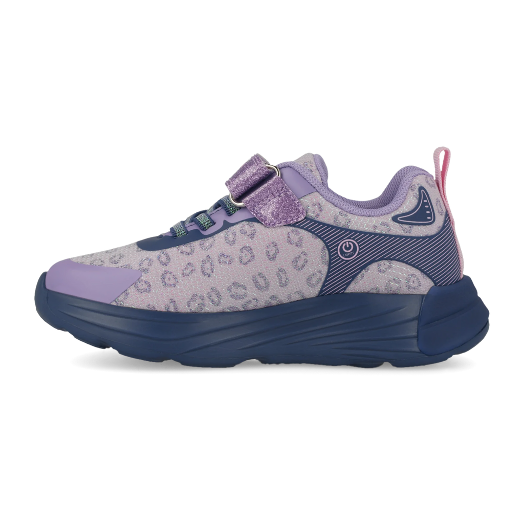 Sneakers con luci Lilla e blu