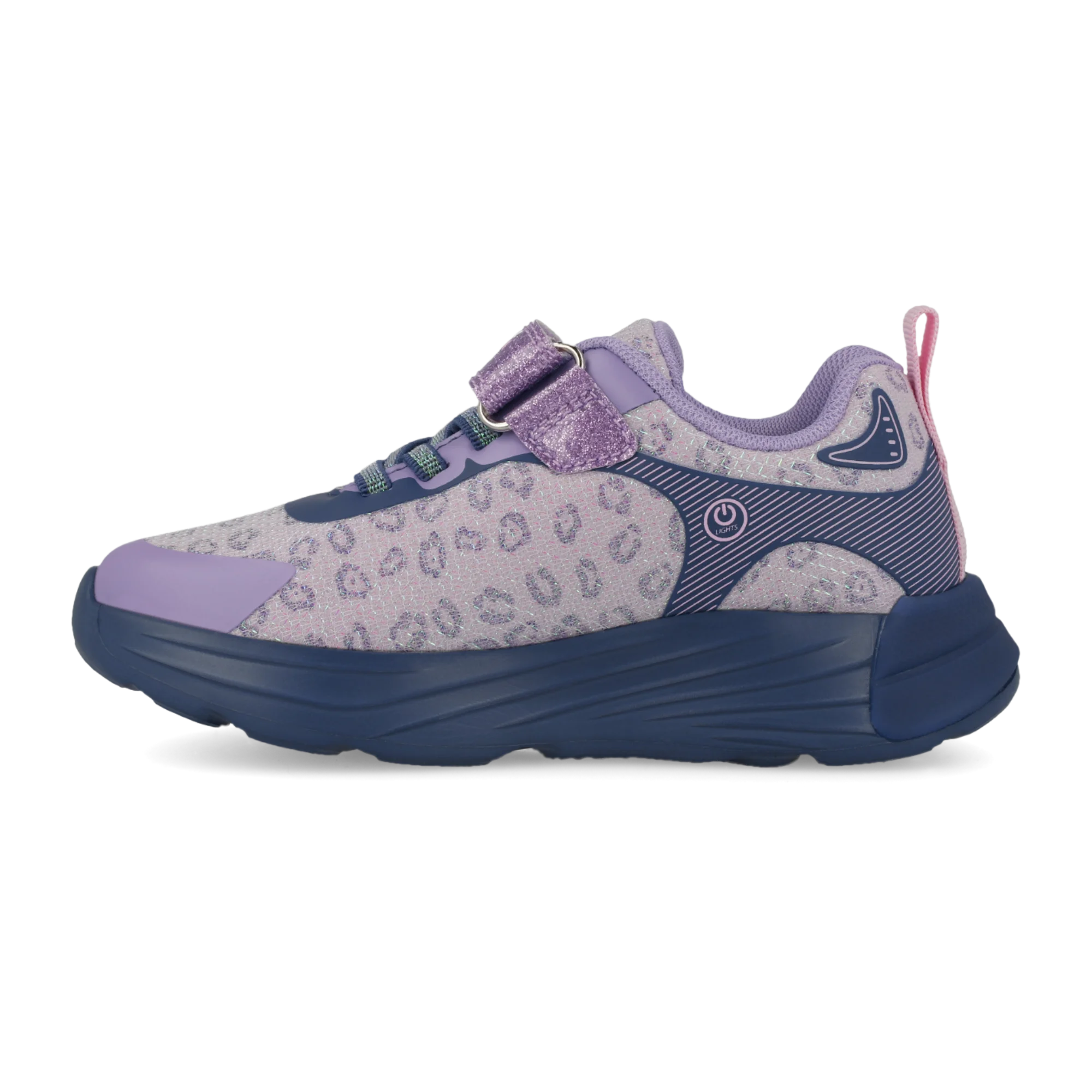 Sneakers con luci Lilla e blu