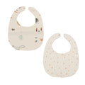 Set of 2 bamboo and organic cotton bibs, Wonderland
