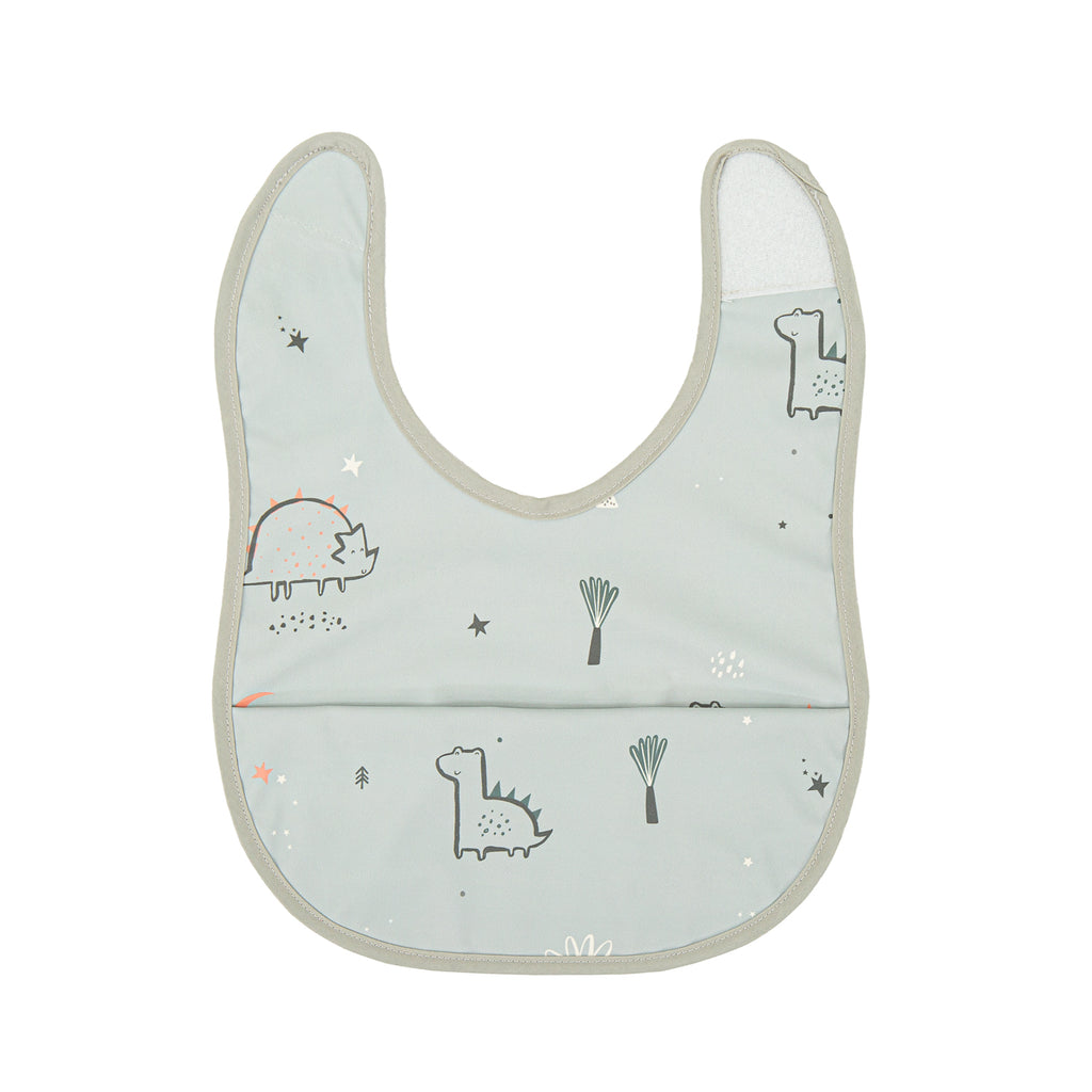 Bib with front pocket, Jurassic