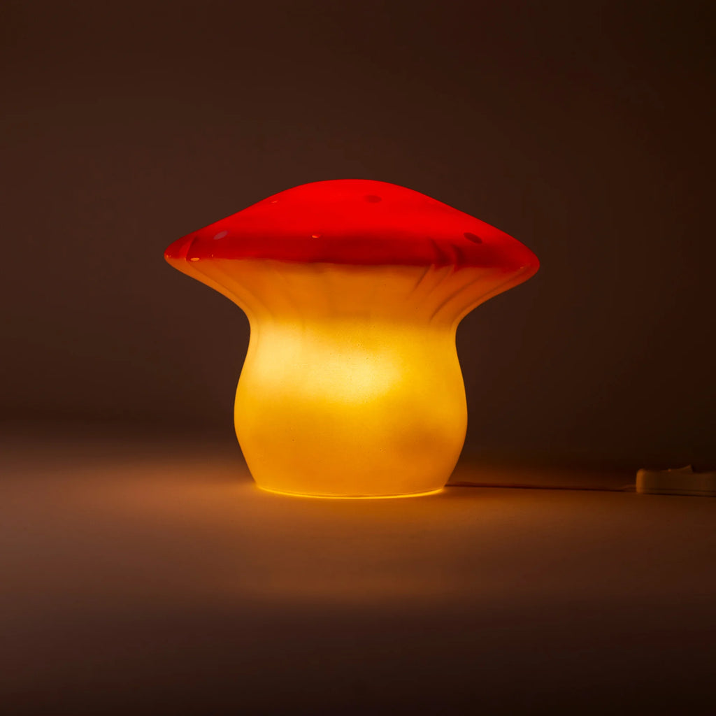 Lampada da notte Fungo medio rosso