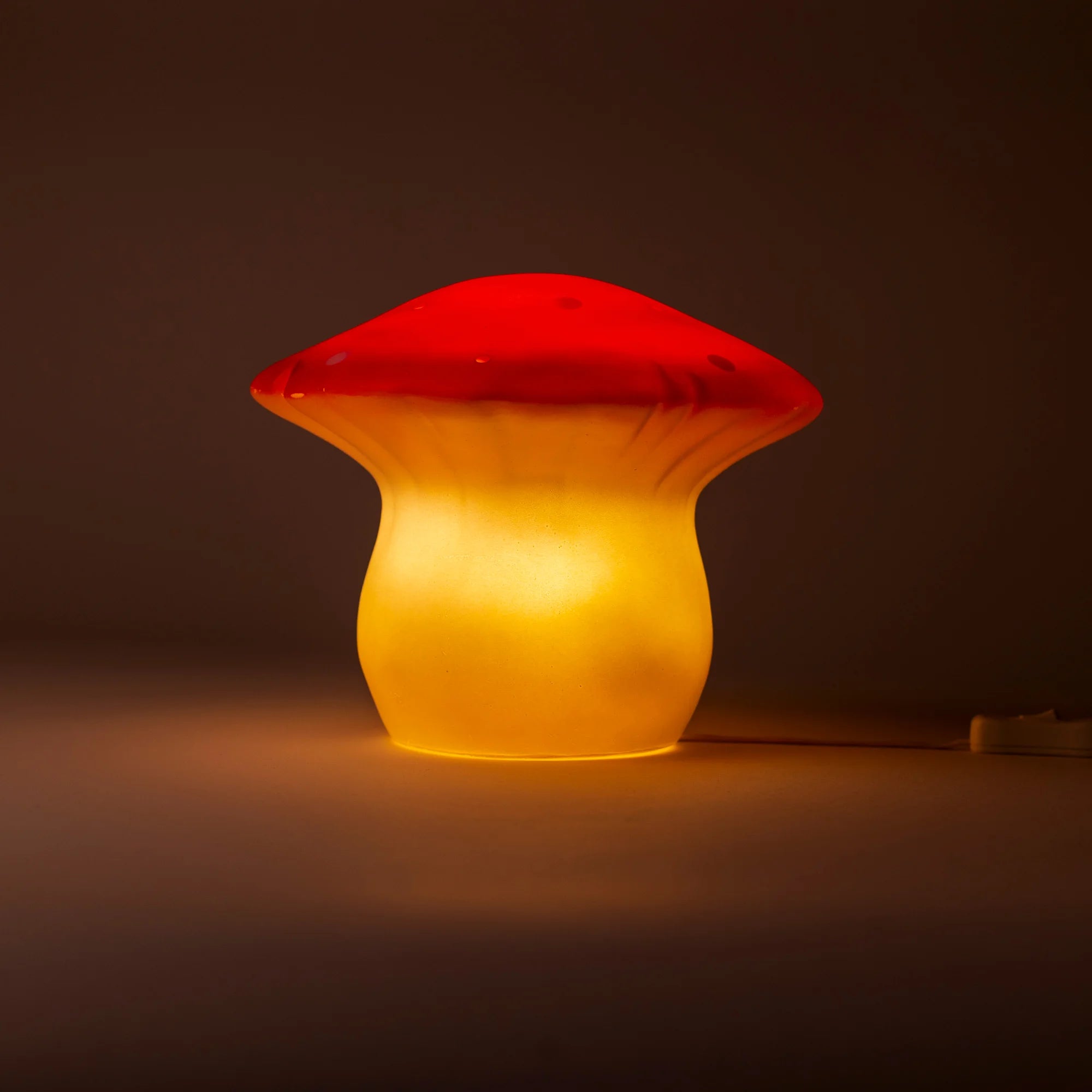 Lampada da notte Fungo medio rosso