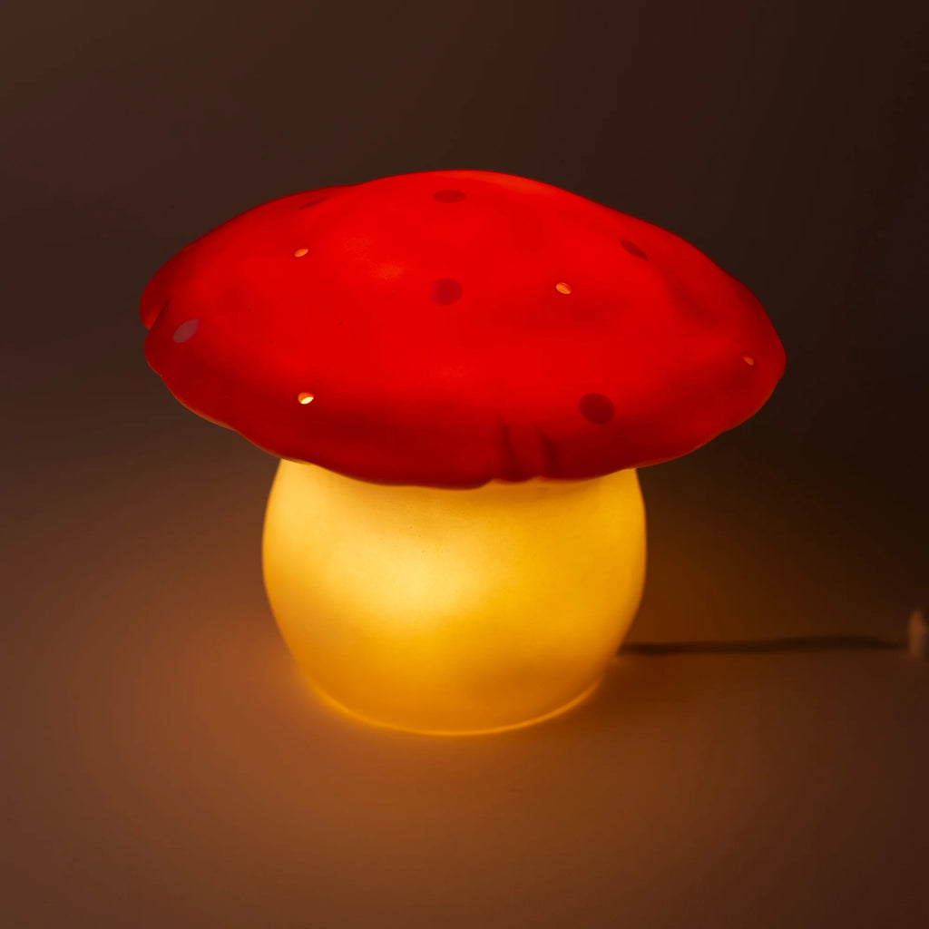Lampada da notte Fungo medio rosso