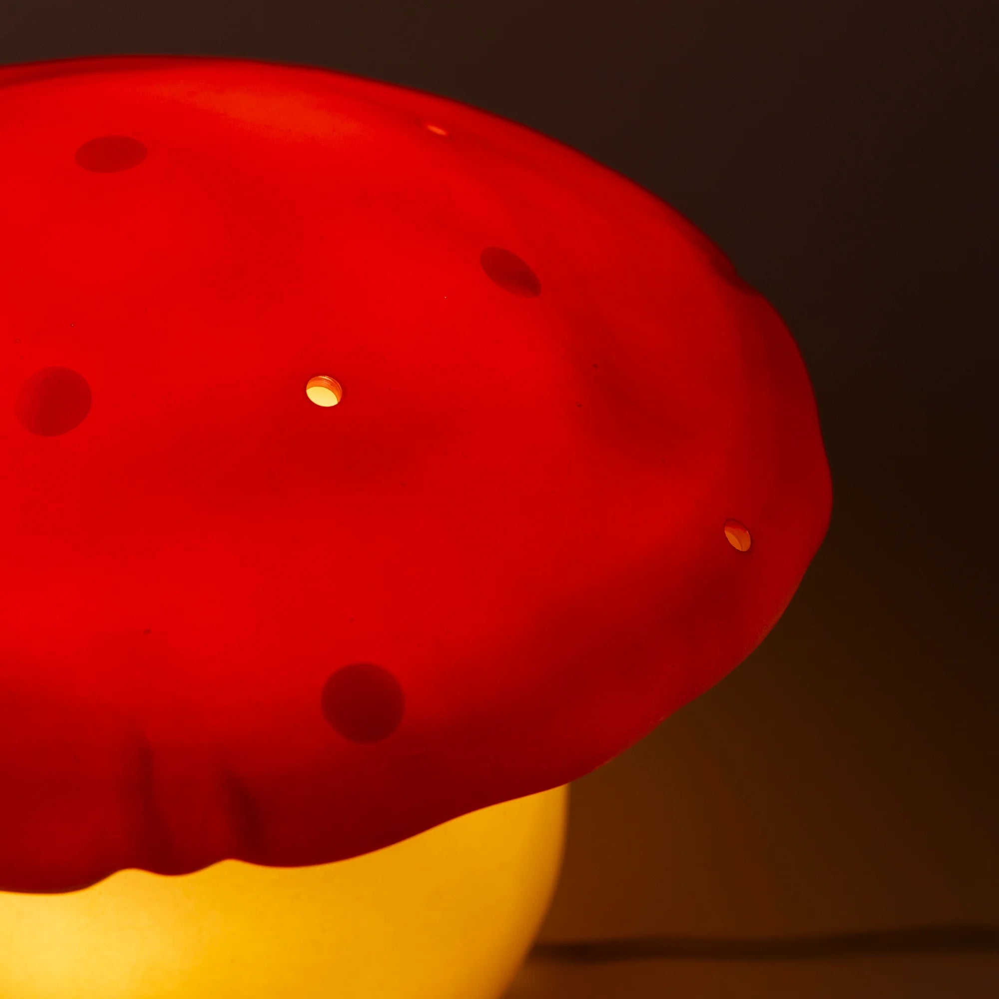 Lampada da notte Fungo medio rosso