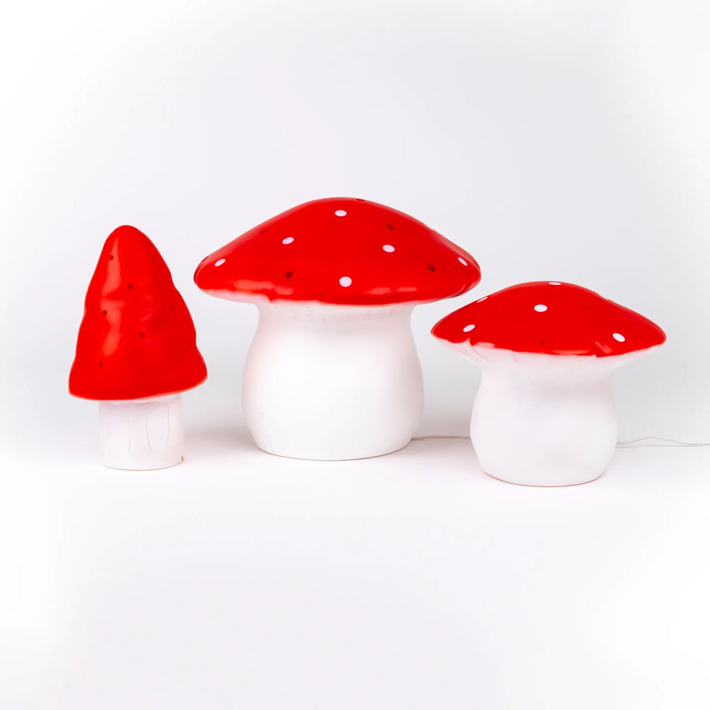 Lampada da notte Fungo medio rosso