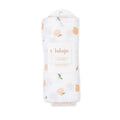 Muslin Cotton Baby Swaddle Blanket 100x100cm, Peaches