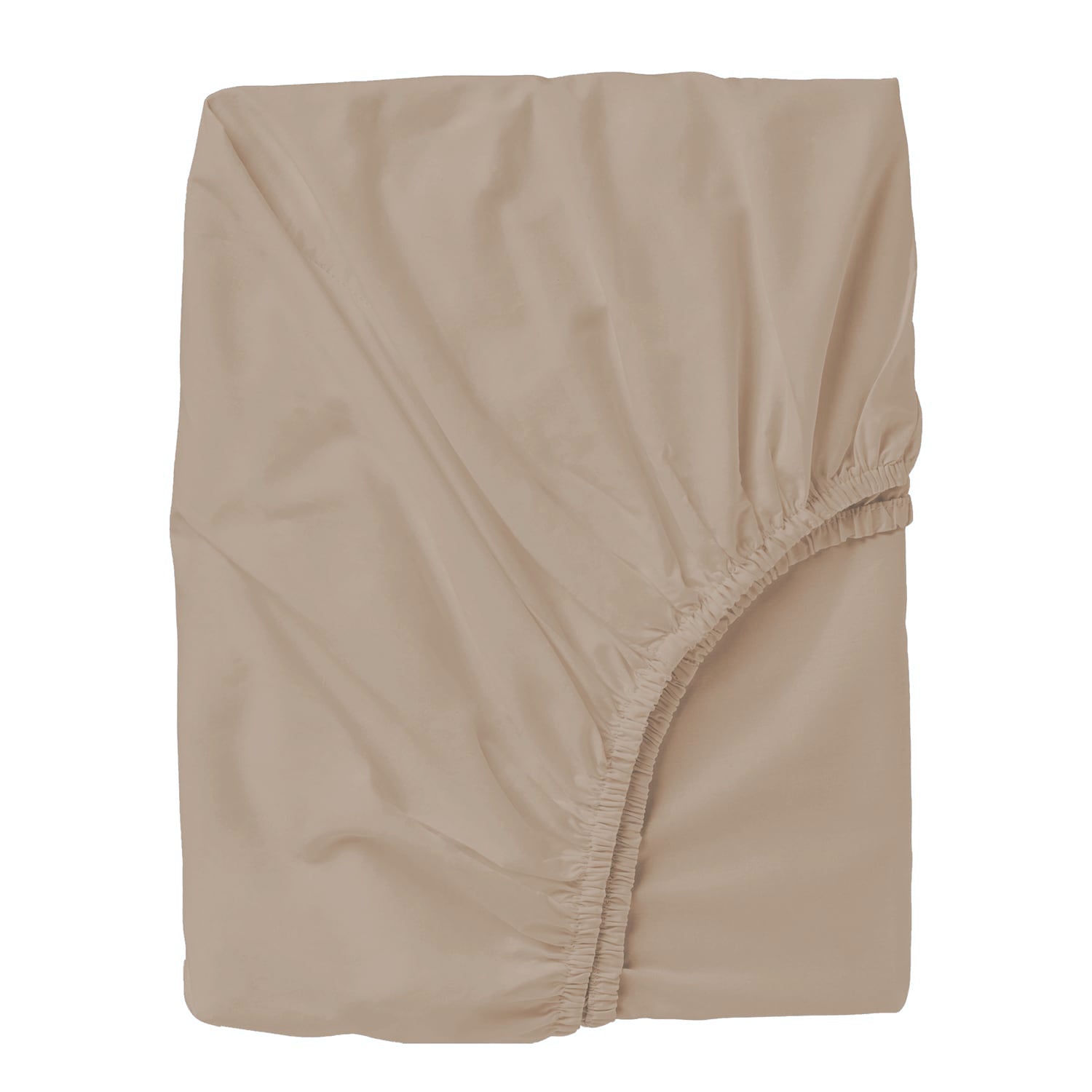 Cotton fitted sheet for cot 50x80, Camel 