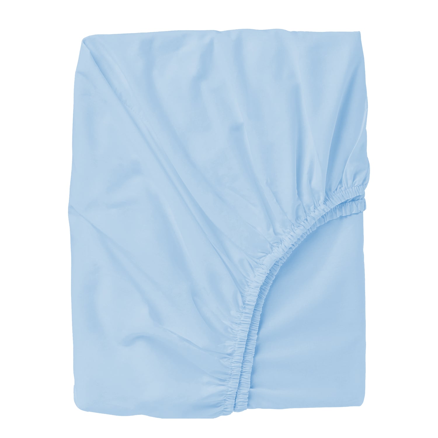 Lenzuolo con angoli letto singolo in cotone 90x200, Blu