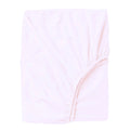 Cotton fitted sheet for cot 50x80, Pink 