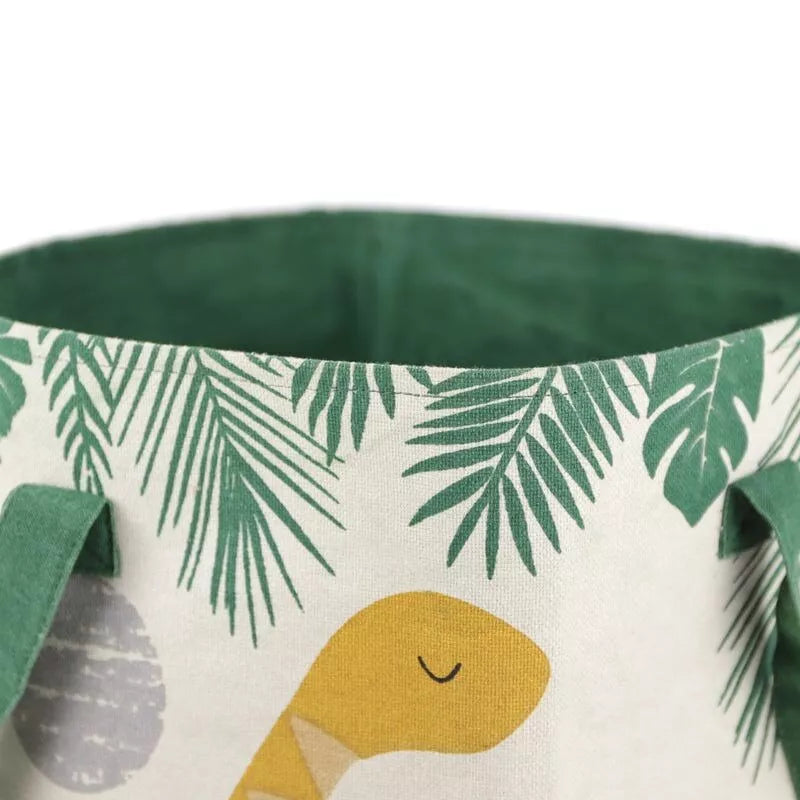 Large cotton toy basket - Dinosaur