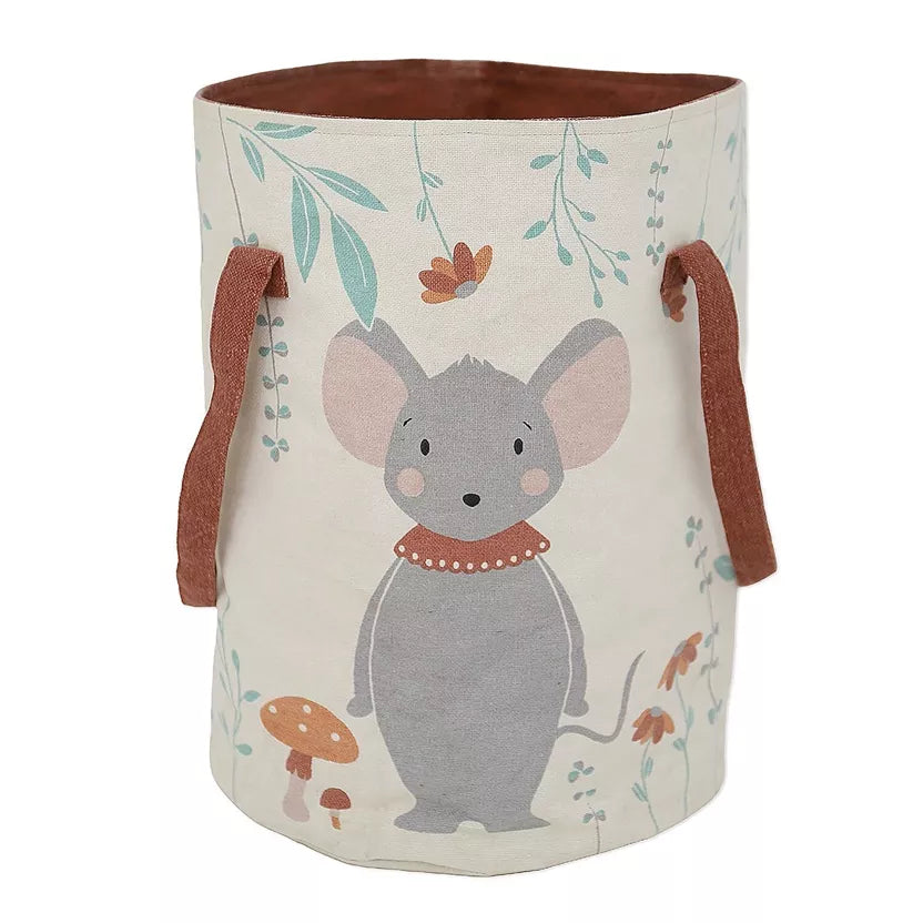 Large cotton toy basket - Mouse