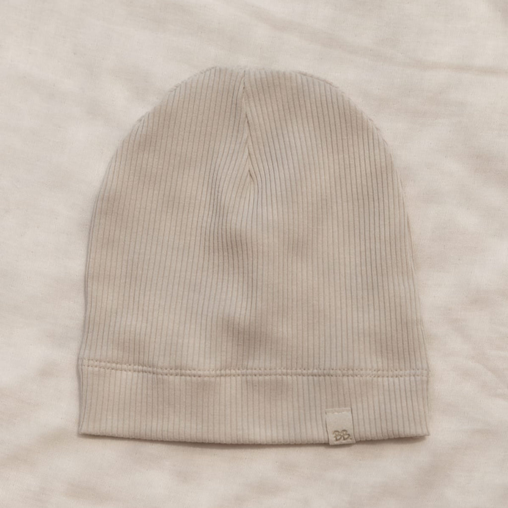 Cappellino beanie in bambù bio, Sabbia