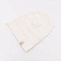 Organic bamboo beanie hat, Stripe lime