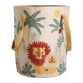 Large cotton toy basket - Lion