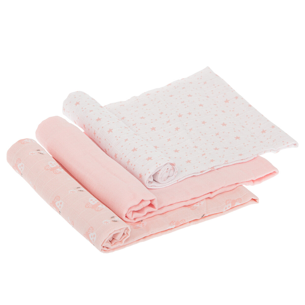 Set 3 copertine mussola di cotone, Farfalle