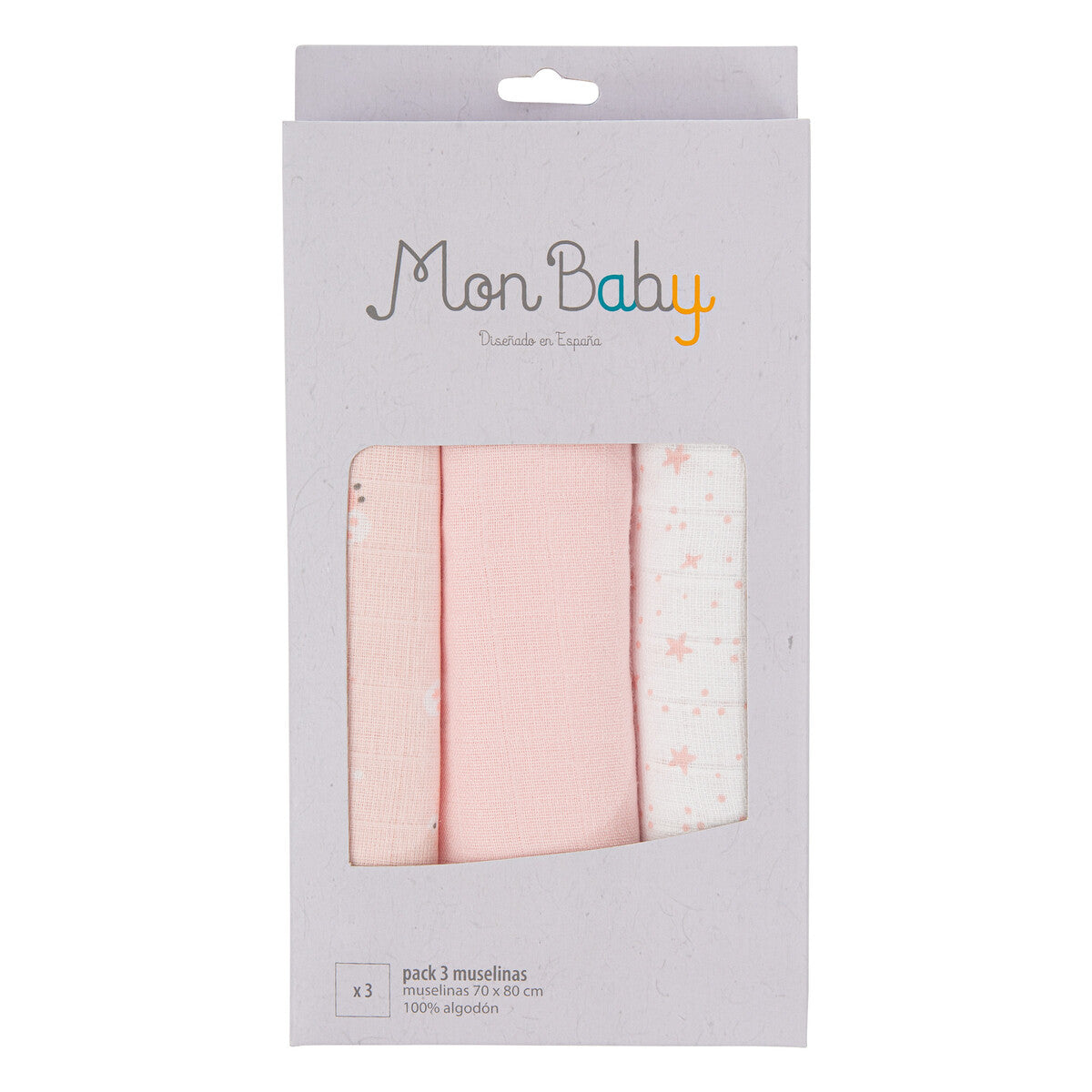 Set 3 copertine mussola di cotone, Farfalle